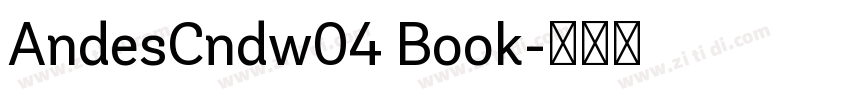AndesCndw04 Book字体转换